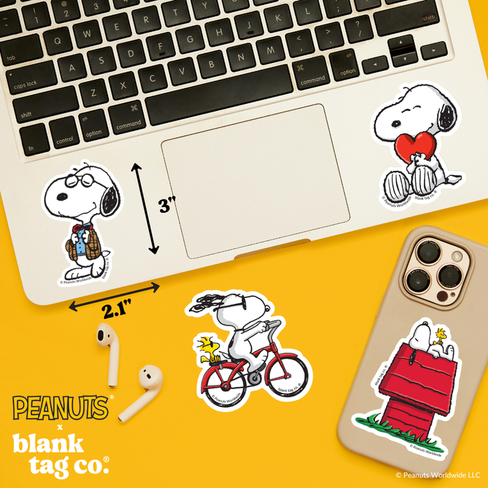 Peanuts® Waterproof Sticker - Professor Snoopy
