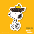 Peanuts® Waterproof Sticker - Snoopy Carrying Woodstock
