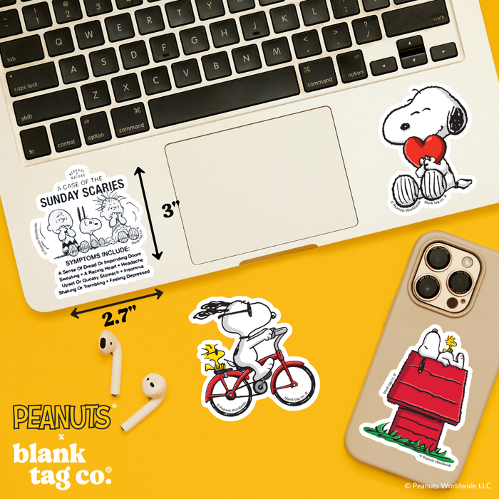 Peanuts® Waterproof Sticker - Sunday Scaries