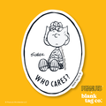 Peanuts® Waterproof Sticker - Who Cares?