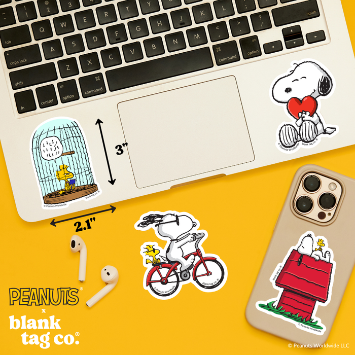 Peanuts® Waterproof Sticker - Woodstock's Frustrated Grandfather