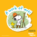 Peanuts® Waterproof Sticker - Work Of Art
