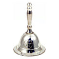 Pentacle Altar Bell | Silver Plated Ritual Tool | Witchcraft & Pagan Altar Supply
