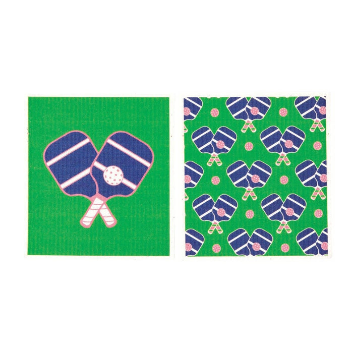 Pickleball blu Eco Sponge Cloths (Set of 2) Eco Cloth - Rockflowerpaper
