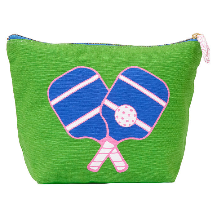 Pickleball Green Large Canvas Pouch
