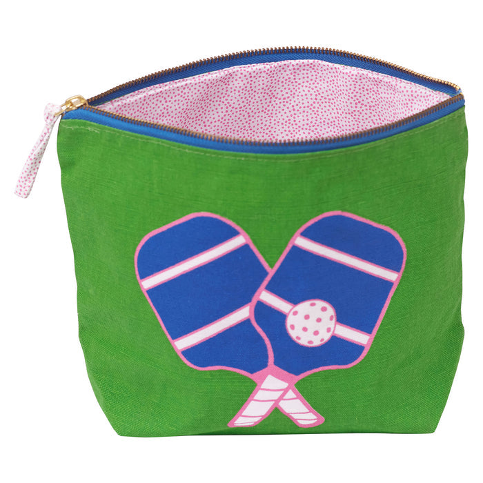 Pickleball Green Large Canvas Pouch