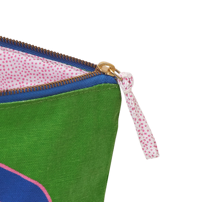 Pickleball Green Large Canvas Pouch
