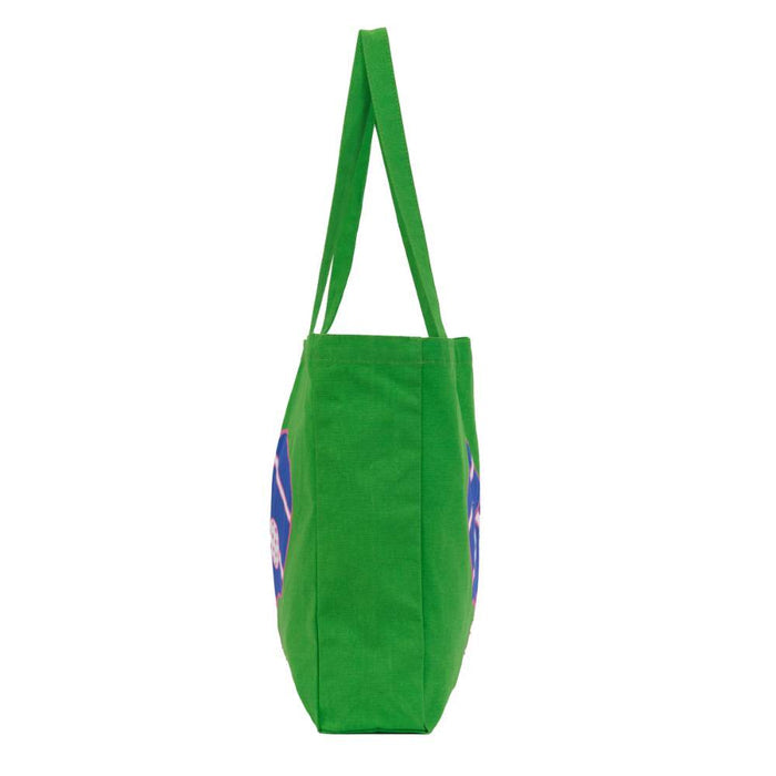 Pickleball Green Little Shopper Canvas Tote Bag