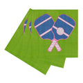 Pickleball Green Paper Cocktail Napkins (Pack of 20) Paper Cocktail Napkin - rockflowerpaper