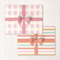 pink bursts + warm beach stripe double-sided wrap