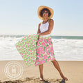 Pink Papaver Beach Towel Beach Towel - rockflowerpaper