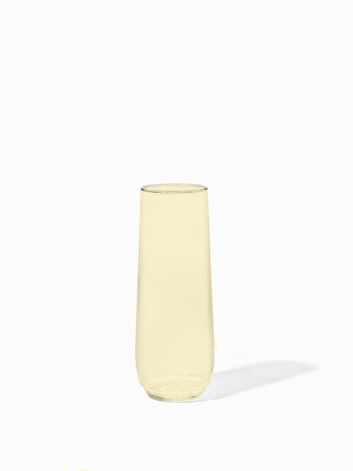 POP 9oz Flute Lemon Yellow - Bulk - 252/Case