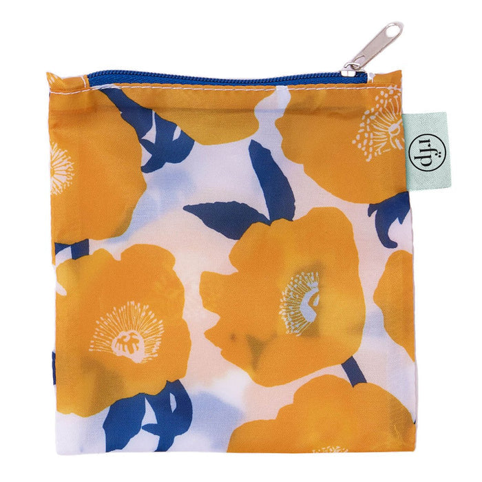 Poppies blu Reusable Shopping Bag Reusable Shopping Bag - Rockflowerpaper