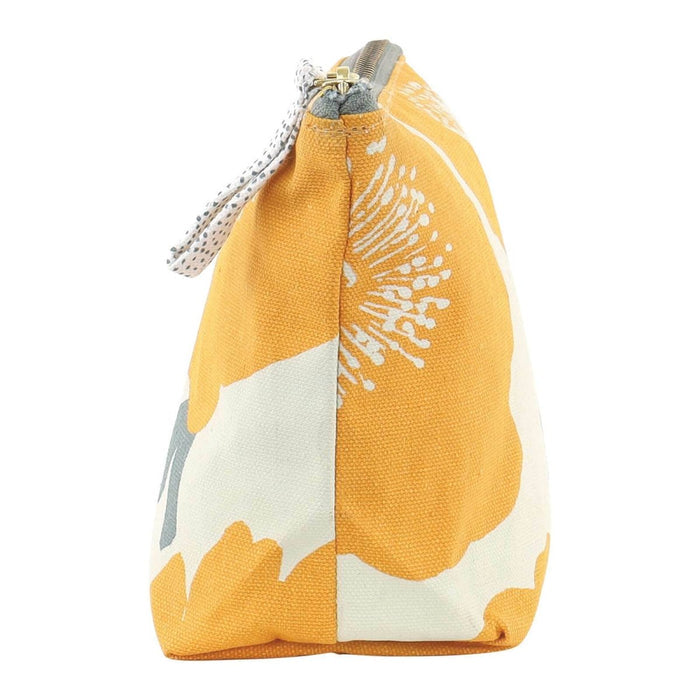 Poppies Gold Medium Essential Canvas Pouch Pouch - rockflowerpaper