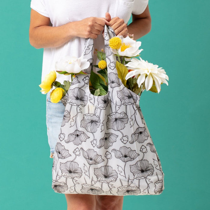 Poppy Blu Bag Reusable Shopping Bag - Machine Washable Reusable Shopping Bag - rockflowerpaper