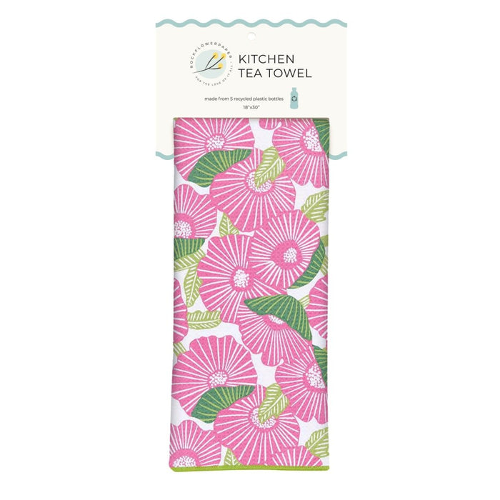 Poppy Papaver Eco Kitchen Tea Towel Tea Towel - Rockflowerpaper