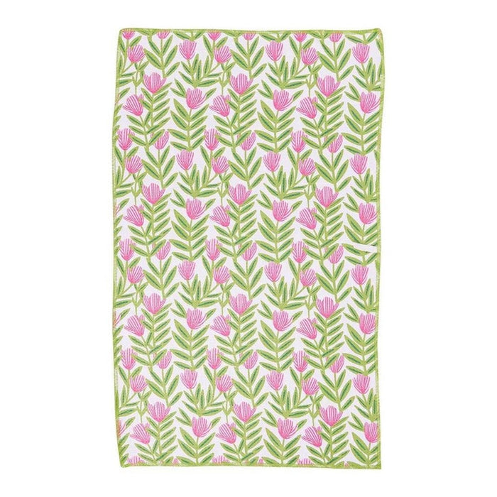 Poppy Papaver blu Kitchen Tea Towel - Double - Sided Print Kitchen Towel - rockflowerpaper