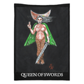 Queen of Swords LILITH Luciferian Tarot Tapestries - The Luciferian Apotheca