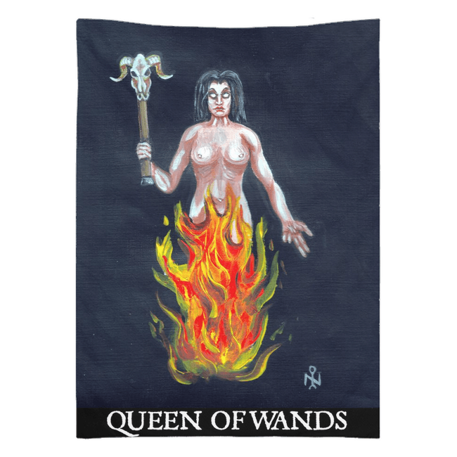 Queen of Wands LILITH the Younger Luciferian Tarot Tapestries - The Luciferian Apotheca