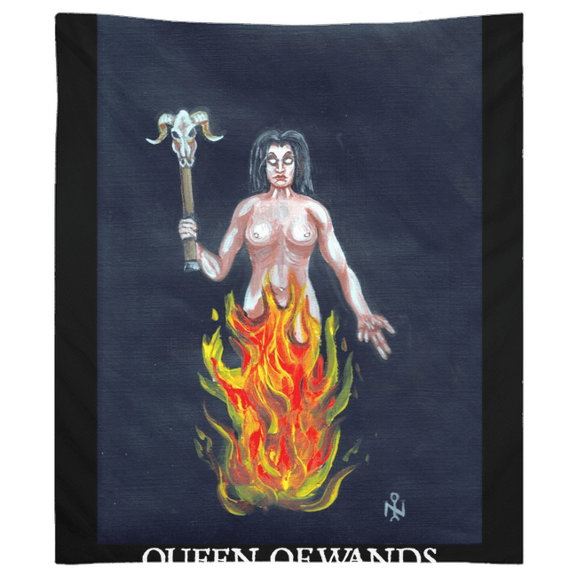 Queen of Wands LILITH the Younger Luciferian Tarot Tapestries - The Luciferian Apotheca