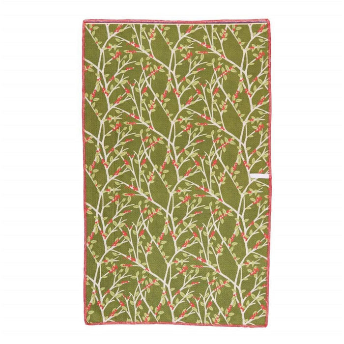 Red Cardinal blu Kitchen Tea Towel - DBL Kitchen Towel - rockflowerpaper
