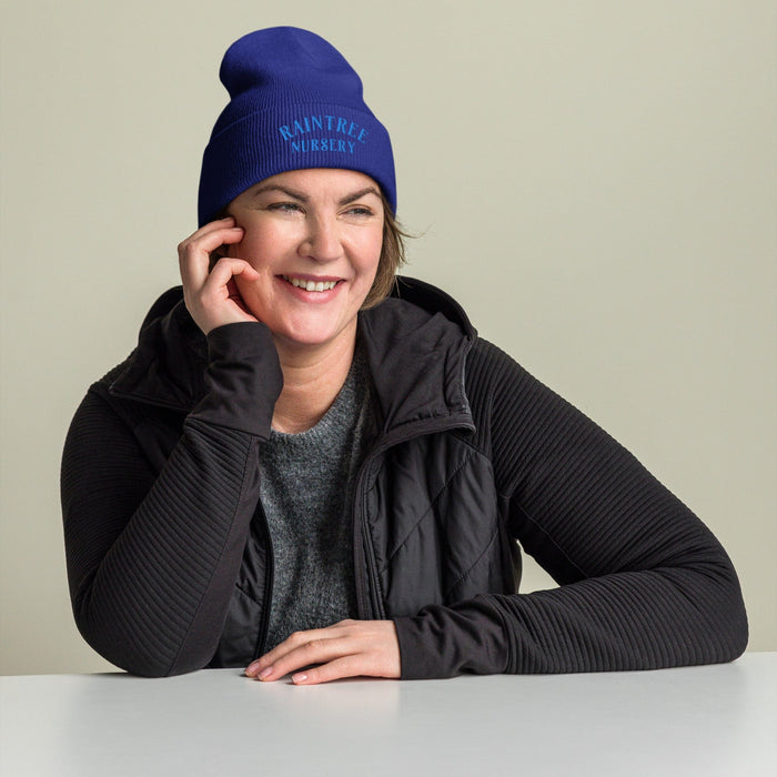 Ribbed Beanie in Blue-Raintree Nursery-