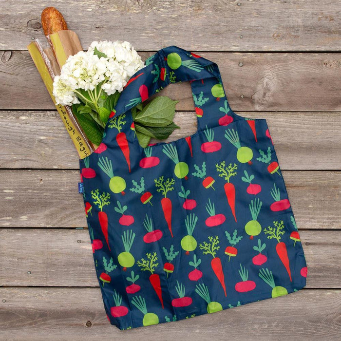 Root Veggies blu Reusable Shopping Bag Reusable Shopping Bag - rockflowerpaper