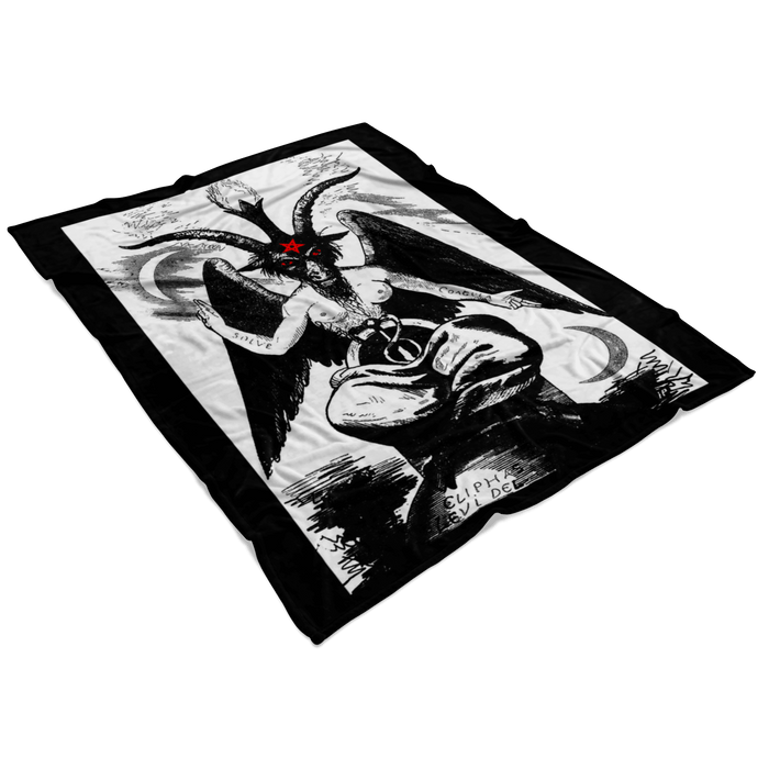 Sabbatic Goat 'Baphomet' Fleece Blanket - The Luciferian Apotheca