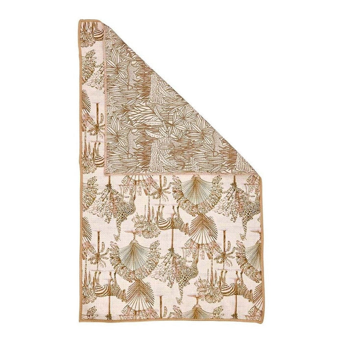 Safari Animals blu Kitchen Tea Towel - Double - Sided Print Kitchen Towel - rockflowerpaper