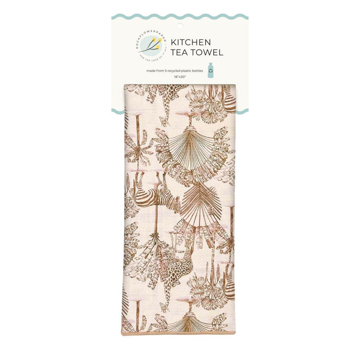 Safari Animals Eco Kitchen Tea Towel Tea Towel - Rockflowerpaper