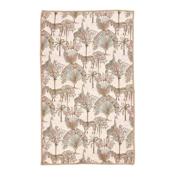 Safari Animals blu Kitchen Tea Towel - Double - Sided Print Kitchen Towel - rockflowerpaper