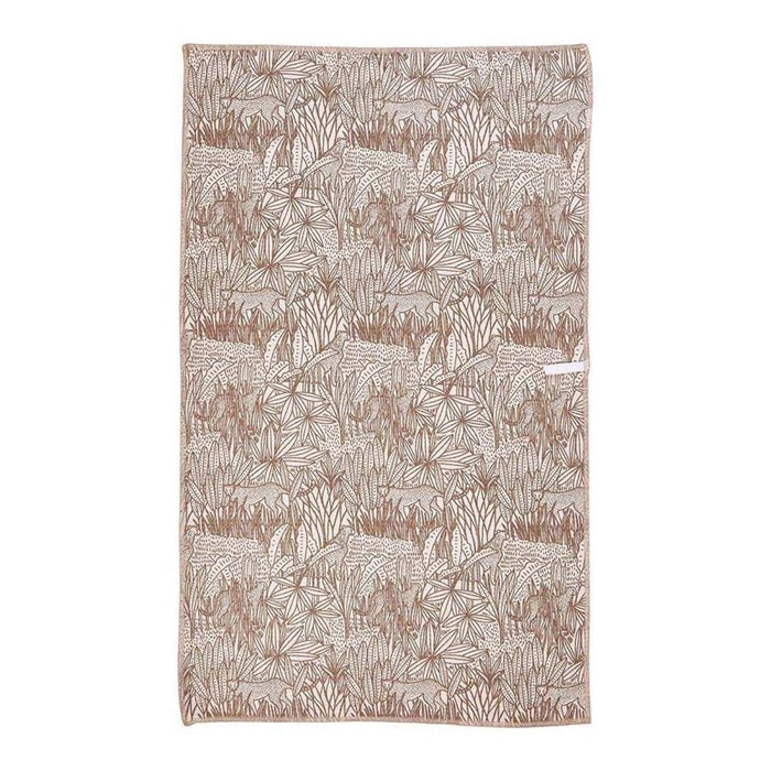 Safari Animals blu Kitchen Tea Towel - Double - Sided Print Kitchen Towel - rockflowerpaper
