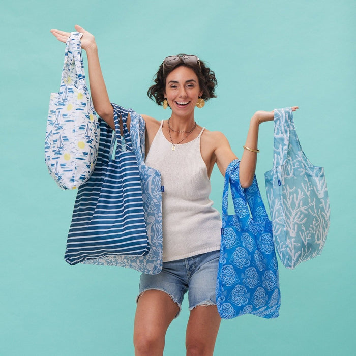 Sails Blu Bag Reusable Shopping Bag - Machine Washable Reusable Shopping Bag - rockflowerpaper