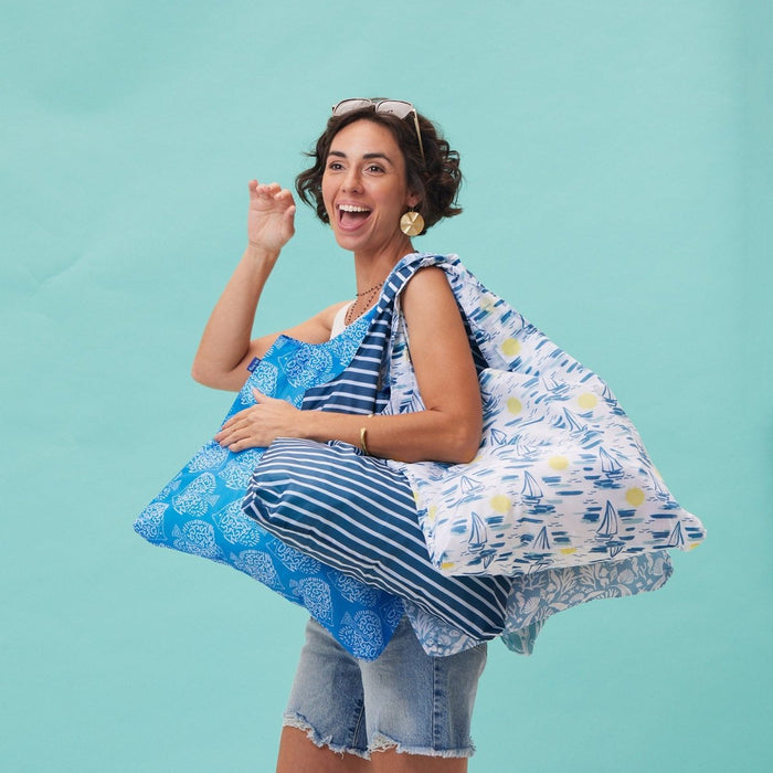Sails Blu Bag Reusable Shopping Bag - Machine Washable Reusable Shopping Bag - rockflowerpaper