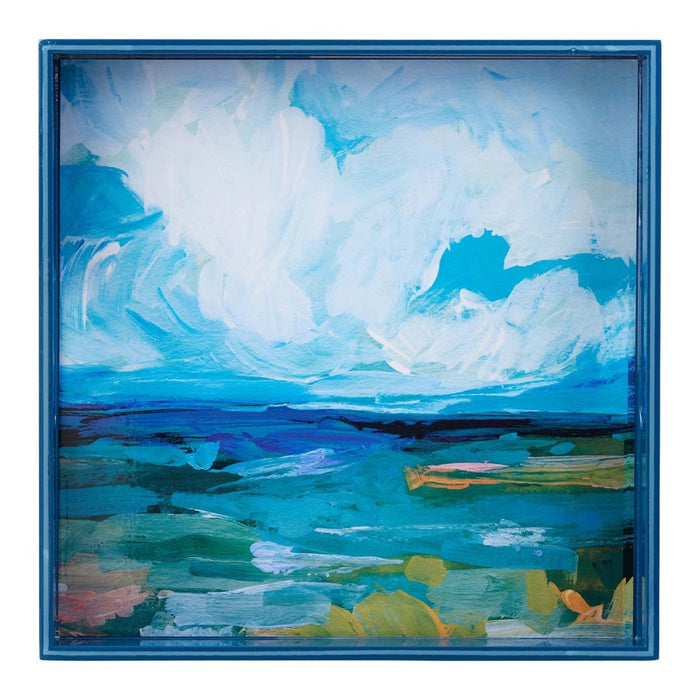 Saltwater's Edge 15 Inch Square Tray Tray - rockflowerpaper