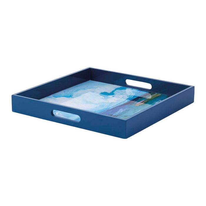 Saltwater's Edge 15 Inch Square Tray Tray - rockflowerpaper