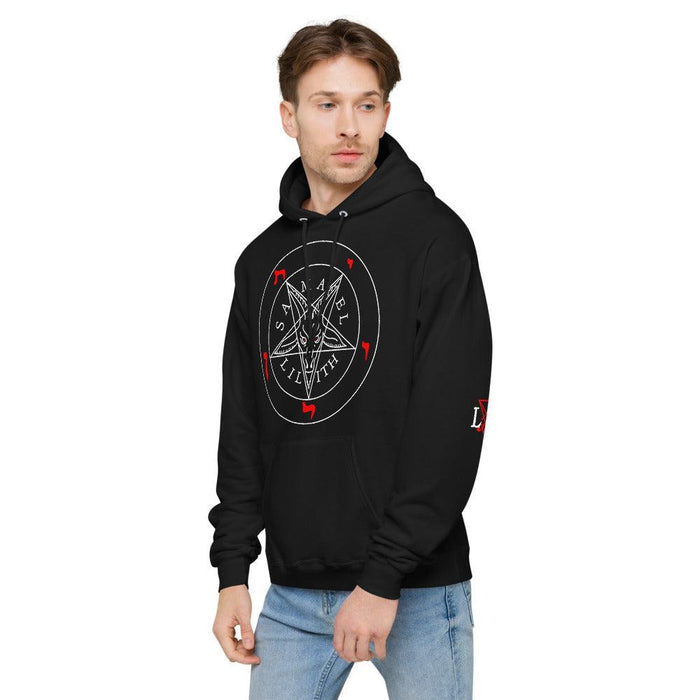 Samael & Lilith Infernal Sigil of Baphomet pull-over Unisex fleece hoodie - The Luciferian Apotheca