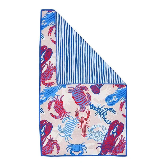 Sandy Claws Eco Kitchen Tea Towel Tea Towel - rockflowerpaper