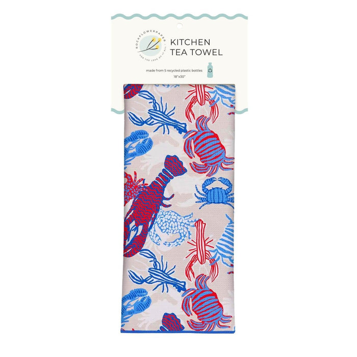 Sandy Claws Eco Kitchen Tea Towel Tea Towel - rockflowerpaper