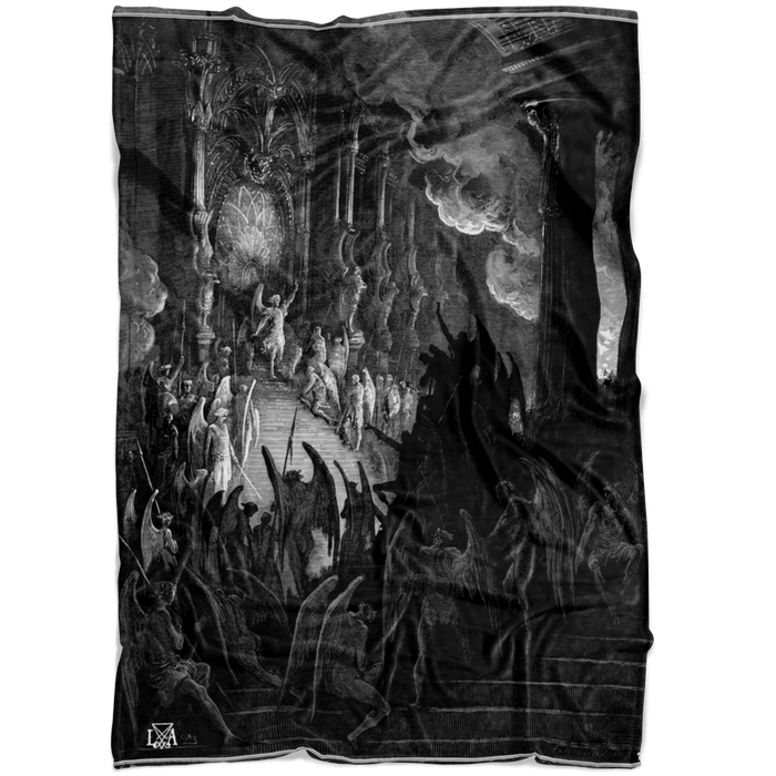 Fallen Angels Paradise Lost Fleece Blanket