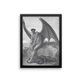 Satan and the Serpent (Paradise Lost) Framed poster - The Luciferian Apotheca