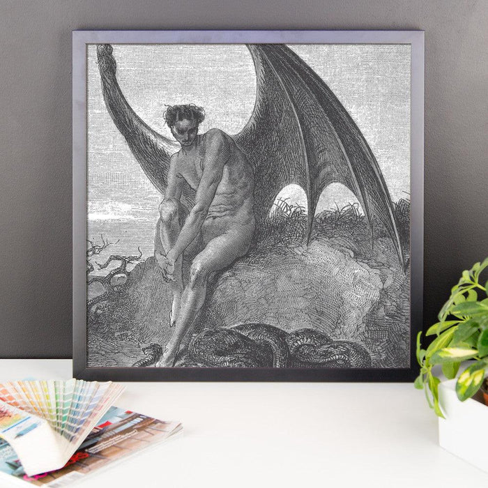 Satan and the Serpent (Paradise Lost) Framed poster - The Luciferian Apotheca