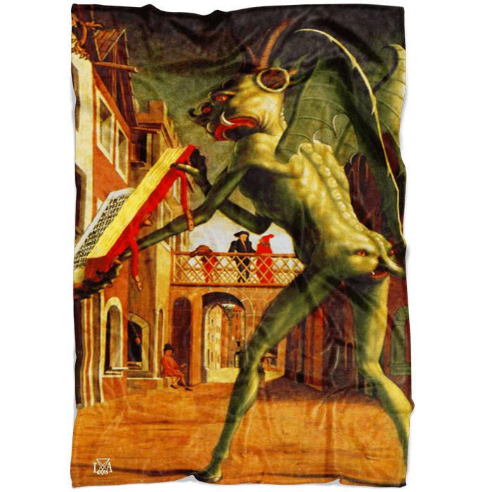 Satan brings Wisdom Fleece Blanket