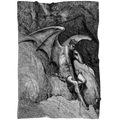 Satan Lucifer Paradise Lost Fallen Angel Fleece Blanket