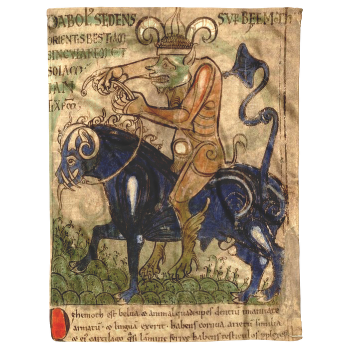 Satan_upon_Behemoth_Medieval_Blanket_V_Blanket_AS_Flat_Mockup.png