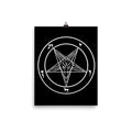 Satanic Sigil of Baphomet Large Poster - The Luciferian Apotheca