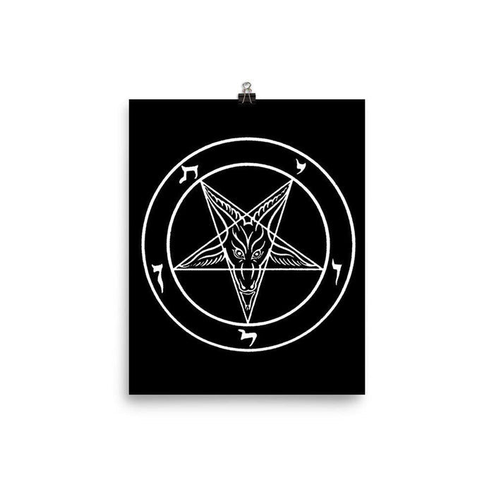 Satanic Sigil of Baphomet Large Poster - The Luciferian Apotheca
