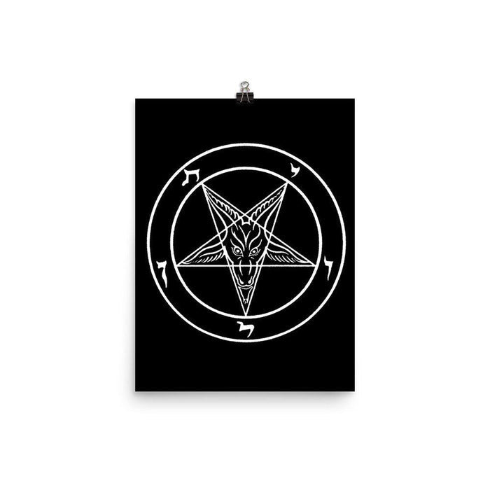 Satanic Sigil of Baphomet Large Poster - The Luciferian Apotheca