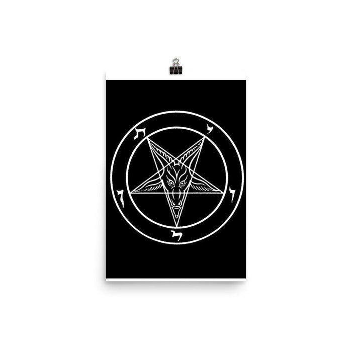 Satanic Sigil of Baphomet Large Poster - The Luciferian Apotheca