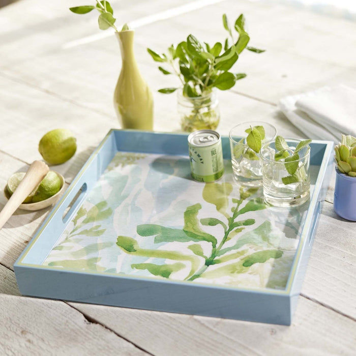 Sea Kelp 15 Inch Square Tray Tray - rockflowerpaper